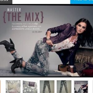 New Guess Brittney Skinny Decanter Print Denim Legging Jeans 0 24